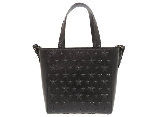 Borsa a mano Mini Pegassi con stella impressa Jimmy Choo Nero - vista 3