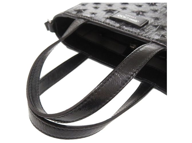 Borsa a mano Mini Pegassi con stella impressa Jimmy Choo Nero - vista 6