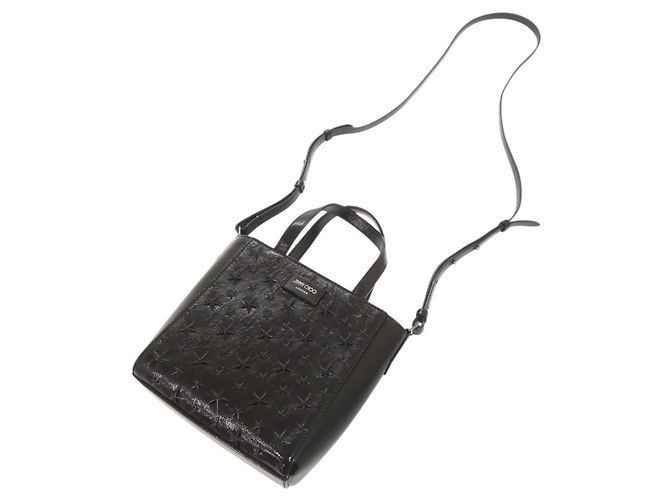 Borsa a mano Mini Pegassi con stella impressa Jimmy Choo Nero - vista 7