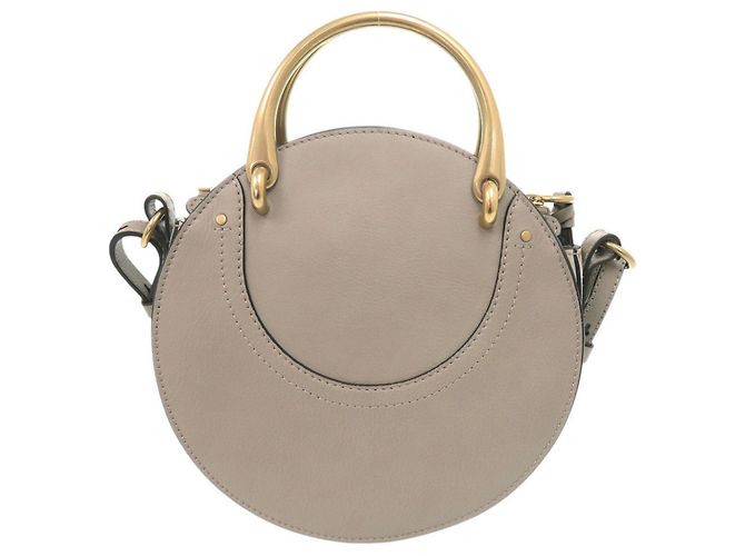 Chloé Chloe Pixie Suede Leather Handbag Beige - view 3