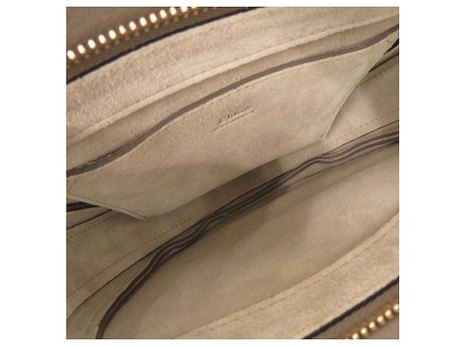 Chloé Chloe Pixie Suede Leather Handbag Beige - view 7