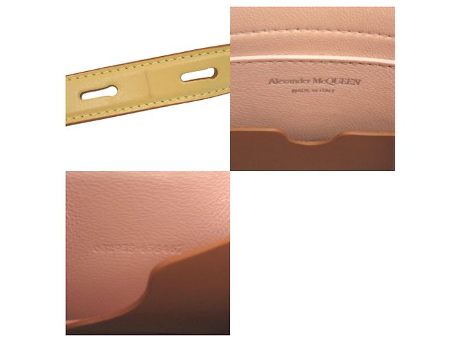Borsa a tracolla in pelle gialla Alexander McQueen Giallo - vista 7