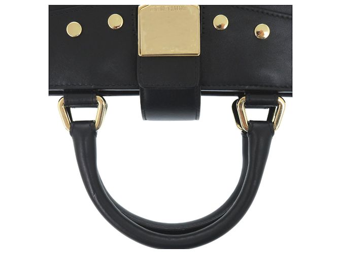 Borsa a mano 2-Way in pelle nera Jimmy Choo Rocket Studs Nero - vista 6