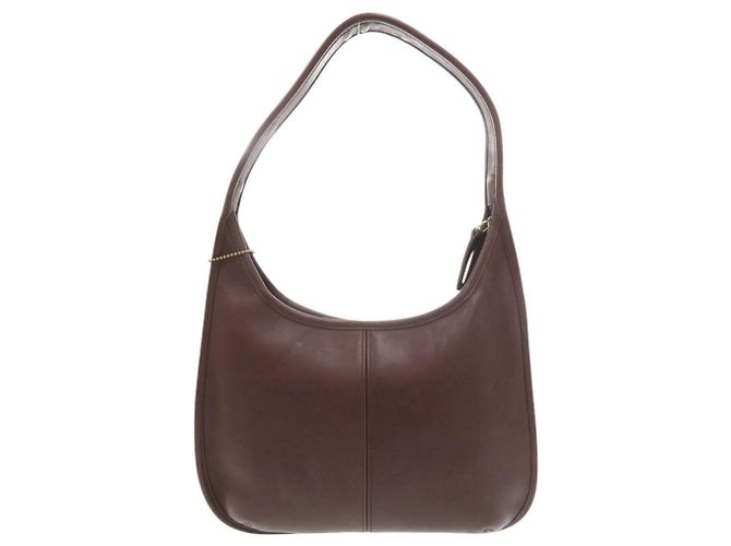 Borsa a tracolla singola in pelle Coach Old Ergo Marrone - vista 2