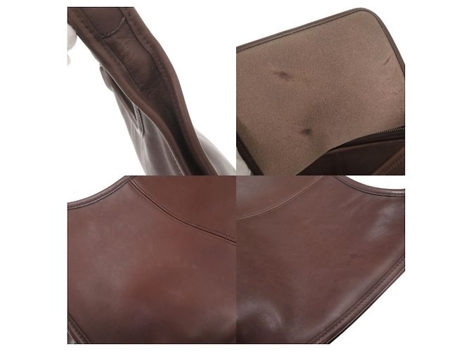 Borsa a tracolla singola in pelle Coach Old Ergo Marrone - vista 9
