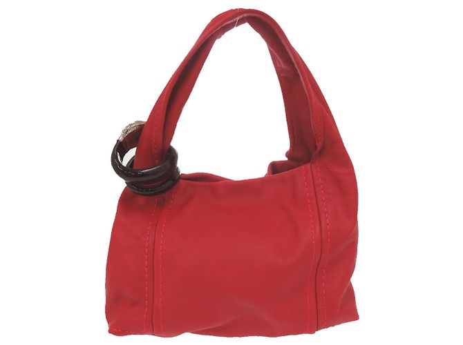 Borsa Hobo Jimmy Choo Saba Rosso - vista 2