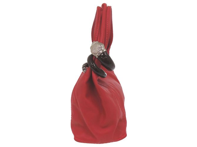 Borsa Hobo Jimmy Choo Saba Rosso - vista 3