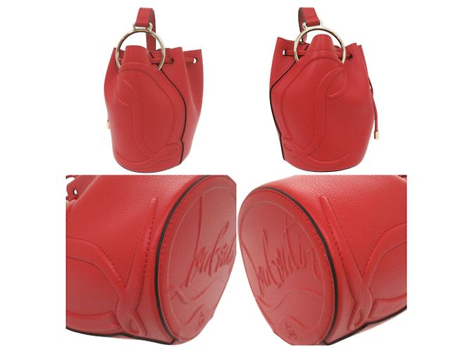 Borsa a secchiello Christian Louboutin BY MY SIDE Rosso - vista 8