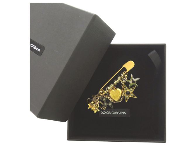 Spilla in metallo nero Dolce & Gabbana - vista 2