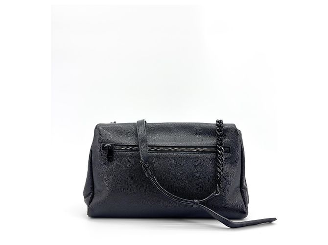 Autre Marque Saint Laurent Nolita Satchel Matelasse Chevron Leather Medium Nero - vista 2
