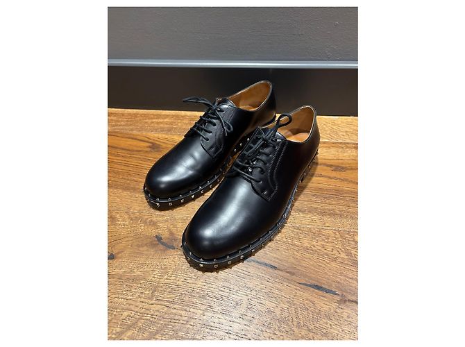 Valentino Garavani Scarpe Derby Rockstud Nero - vista 12