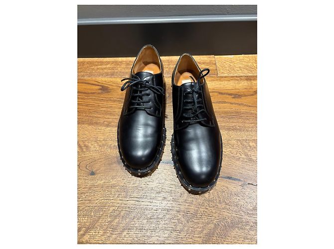 Valentino Garavani Scarpe Derby Rockstud Nero - vista 8