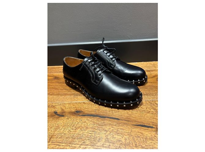 Valentino Garavani Scarpe Derby Rockstud Nero - vista 9