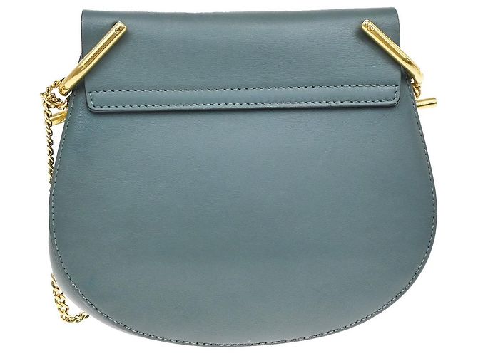 Chloé Borsa a tracolla Chloe Drew in pelle e camoscio Mini Blu - vista 2