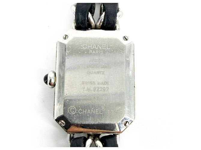 Chanel Premiere Mini Quartz em aço inoxidável e borracha com bisel e marcadores de diamante 15 - vista 3