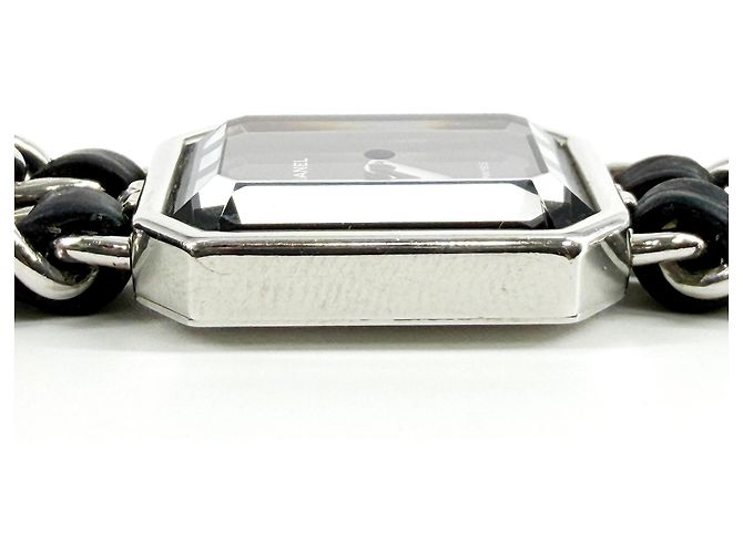 Chanel Premiere Mini Quartz em aço inoxidável e borracha com bisel e marcadores de diamante 15 - vista 5