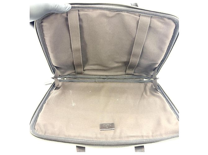Gucci Laptop GG Coated Canvas Medium Marron - vue 5