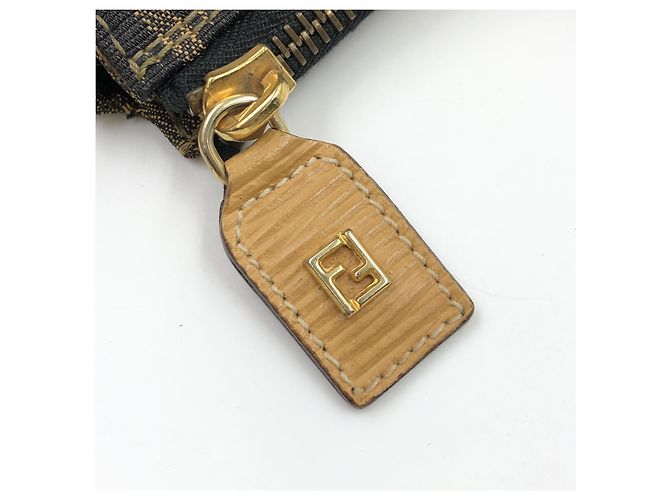 Borsa Tote Fendi Zucca Canvas Large Marrone - vista 5