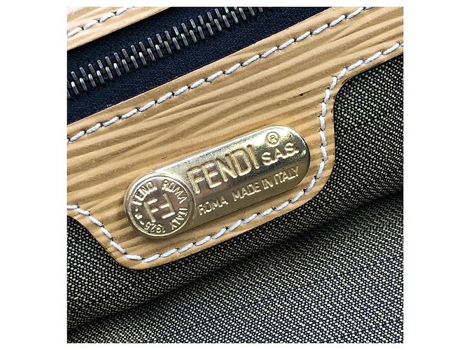 Borsa Tote Fendi Zucca Canvas Large Marrone - vista 7