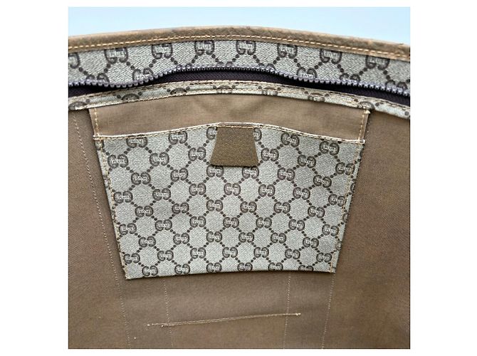 Borsa a spalla tote Gucci Marrone Rosso Beige Verde - vista 19