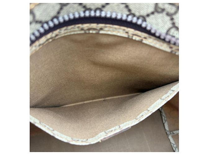 Borsa a spalla tote Gucci Marrone Rosso Beige Verde - vista 21