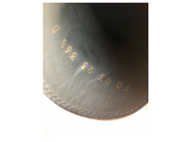 Autre Marque Mocasines Dior de piel negra con borlas Negro - vista 14