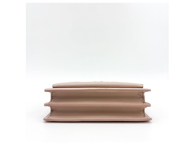 Autre Marque Borsa a tracolla Saint Laurent Sunset in pelle metallizzata craquelé Small Rosa - vista 5