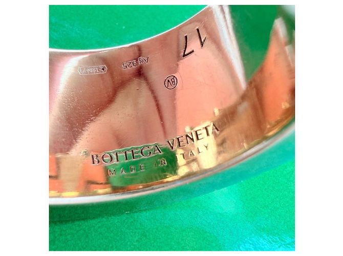 Bottega Veneta Anello Bolted in Argento Placcato Oro D'oro - vista 10