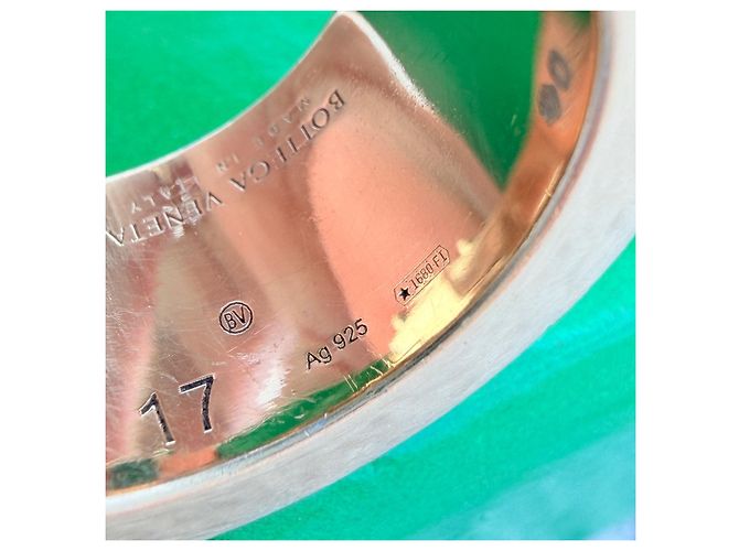Bottega Veneta Anello Bolted in Argento Placcato Oro D'oro - vista 12