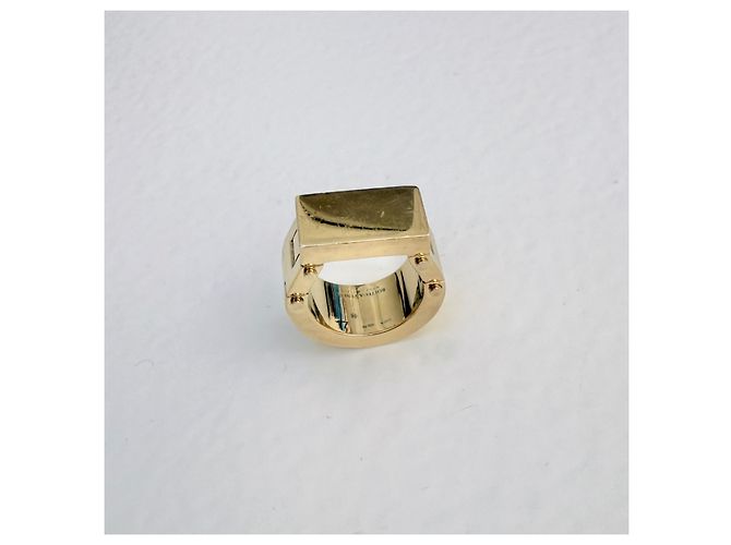 Bottega Veneta Anello Bolted in Argento Placcato Oro D'oro - vista 9