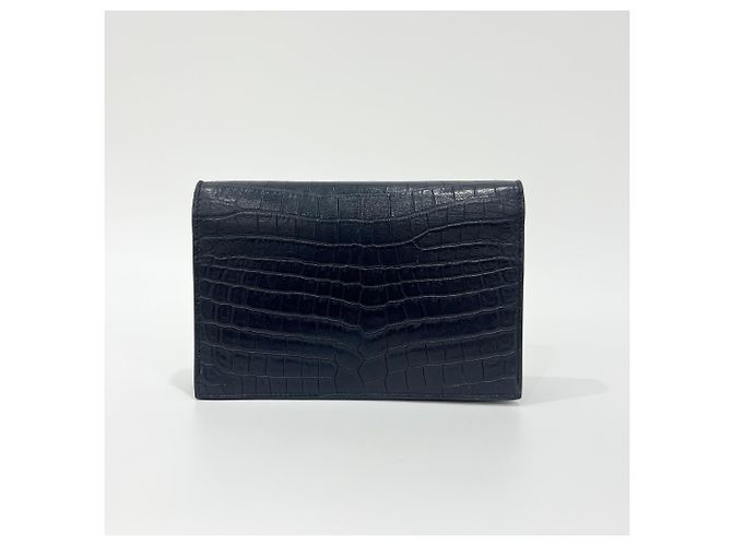 Autre Marque Saint Laurent Kate Crystal Embellished Patent Toy Blu navy - vista 2