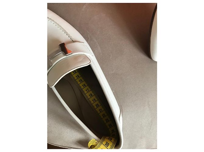 Hermès Weiße Leder-Loafer - Ansicht 10