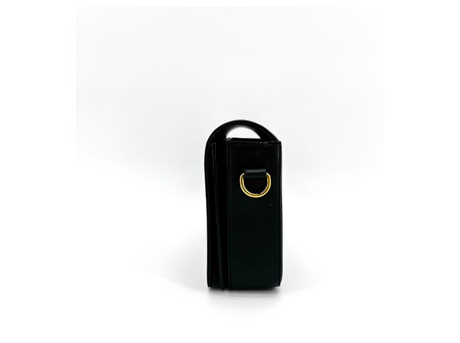 Autre Marque Borsa a tracolla Saint Laurent Classic Monogram in pelle metallizzata Medium Nero - vista 5