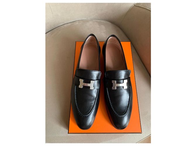 Hermès Lederloafer Schwarz - Ansicht 10
