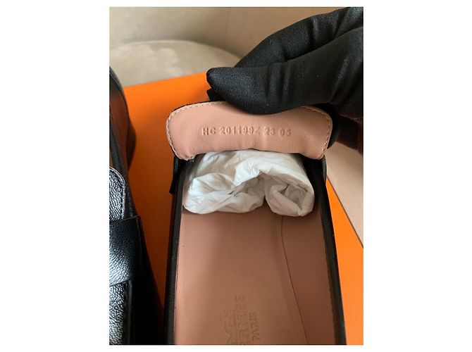 Hermès Lederloafer Schwarz - Ansicht 11