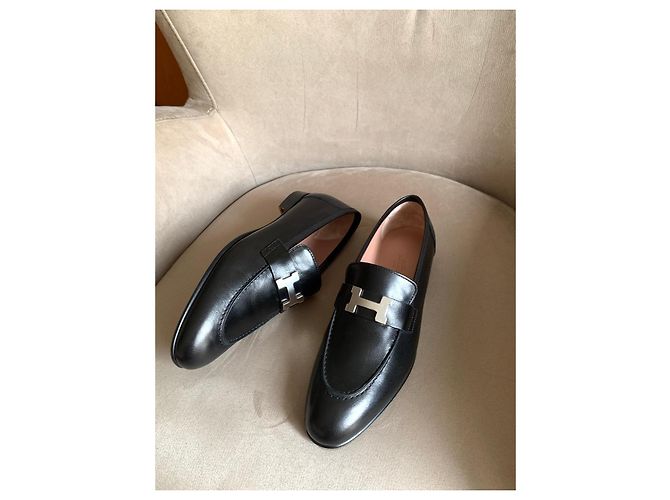 Hermès Lederloafer Schwarz - Ansicht 13