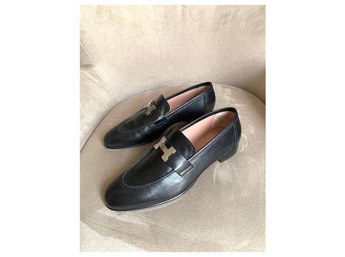 Hermès Lederloafer Schwarz - Ansicht 14