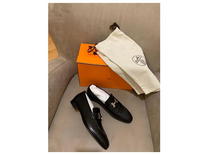 Hermès Lederloafer Schwarz - Ansicht 15