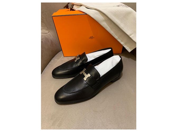Hermès Lederloafer Schwarz - Ansicht 16