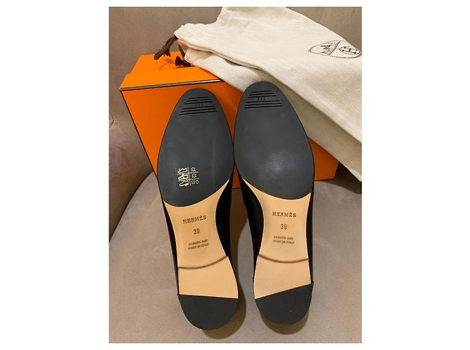 Hermès Lederloafer Schwarz - Ansicht 4