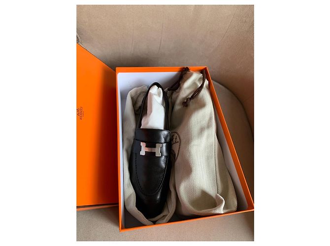 Hermès Lederloafer Schwarz - Ansicht 7