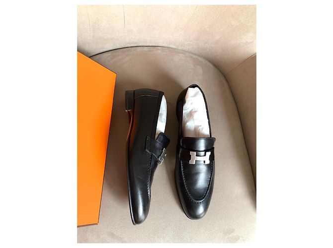 Hermès Lederloafer Schwarz - Ansicht 8