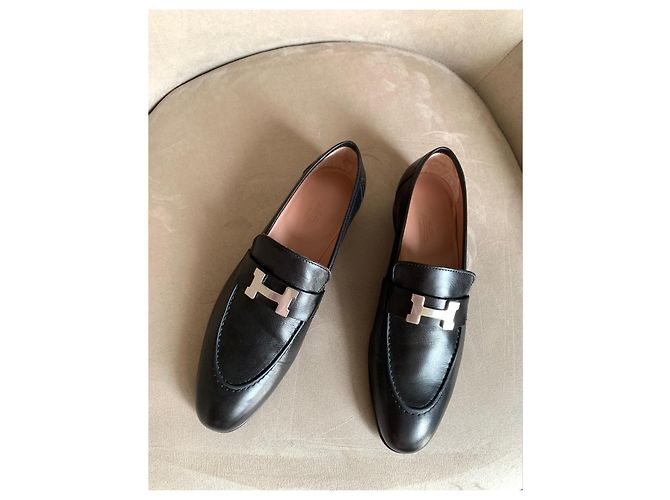 Hermès Lederloafer Schwarz - Ansicht 9