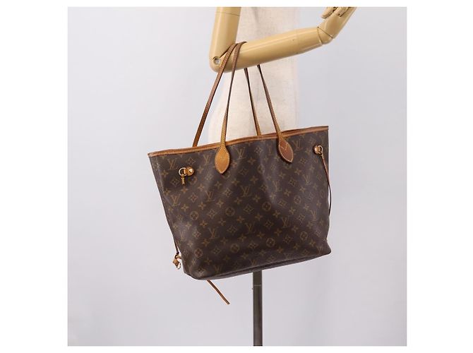 Borsa Tote LOUIS VUITTON Monogram Neverfull MM M40156 LV Auth 201179 Monogramma - vista 22