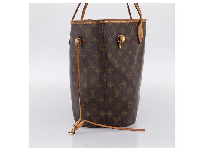 Borsa Tote LOUIS VUITTON Monogram Neverfull MM M40156 LV Auth 201179 Monogramma - vista 3