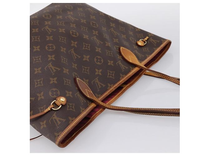 Borsa Tote LOUIS VUITTON Monogram Neverfull MM M40156 LV Auth 201179 Monogramma - vista 6