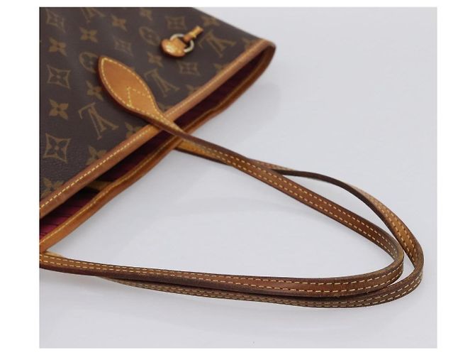 Borsa Tote LOUIS VUITTON Monogram Neverfull MM M40156 LV Auth 201179 Monogramma - vista 7