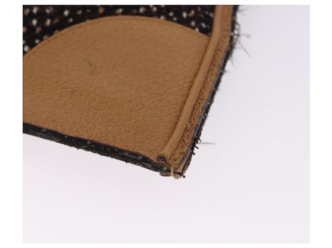 Borsa PRADA Tweed Brown Silver Auth 202875A Marrone Argento - vista 16