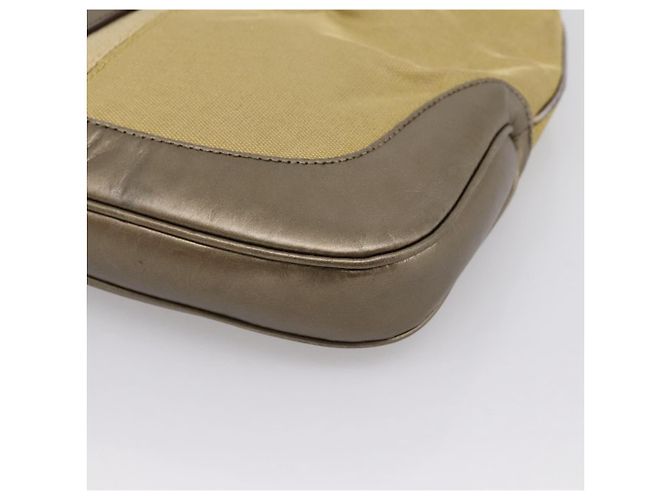 Borsa a tracolla GUCCI Jackie Sherry Line Canvas Beige Gold 001 3306 Auth 202921A D'oro - vista 14