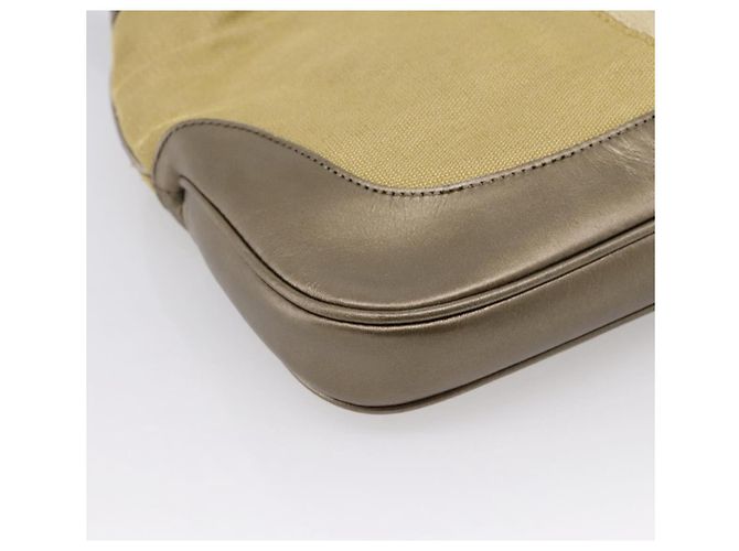 Borsa a tracolla GUCCI Jackie Sherry Line Canvas Beige Gold 001 3306 Auth 202921A D'oro - vista 15